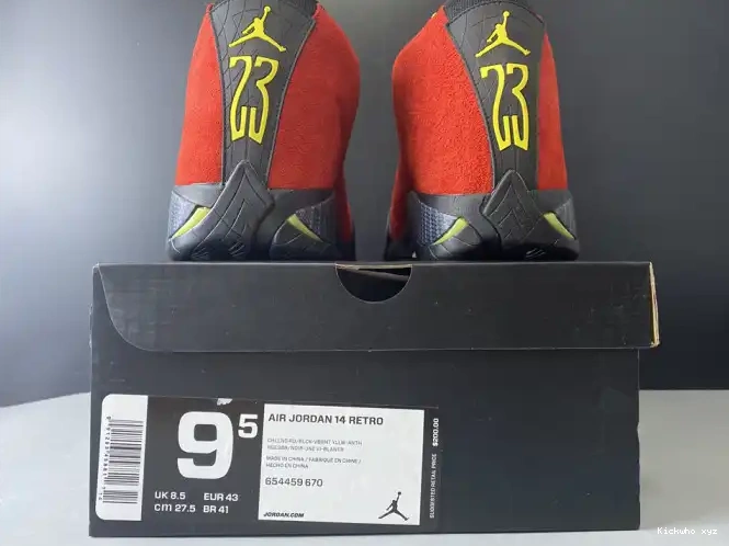 Jordan Red Retro Challenge 654459-670 14 Air 0517